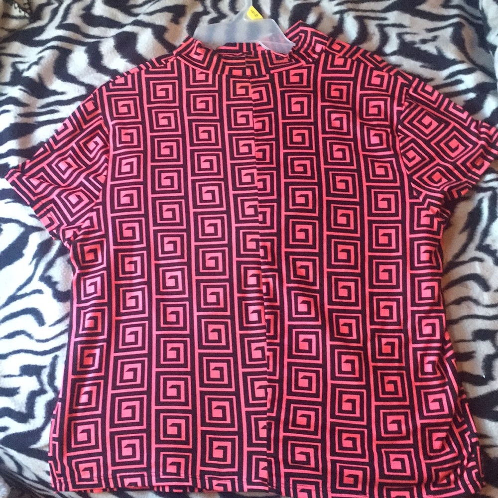 Pink and black shirt